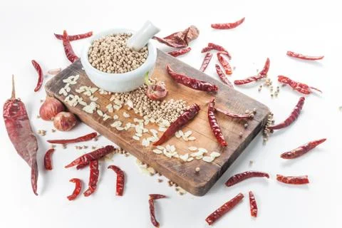 Set of cooking ingredient Stock Photos