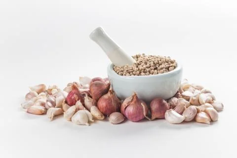 Set of cooking ingredient Stock Photos