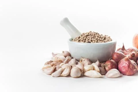Set of cooking ingredient Stock Photos