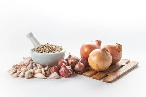 Set of cooking ingredient Stock Photos