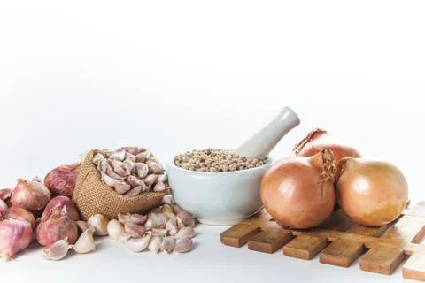 Set of cooking ingredient Stock Photos