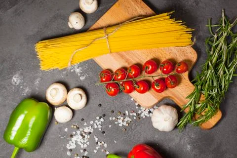 Set of cooking ingridients Stock Photos