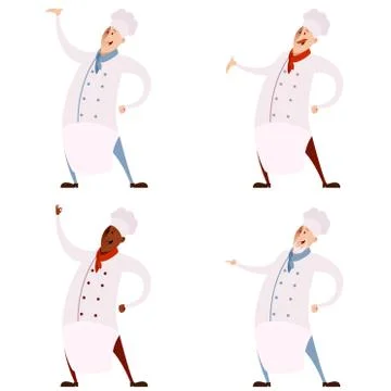 Set of cooks Stock Illustration