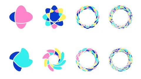 Set Of Cool Linear Hand Drawn Stickers Vector Design. Collection of Y2K Patches Illustrazione stock