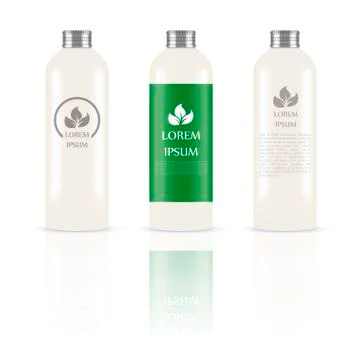 Set of cosmetic bottles Stock Illustration