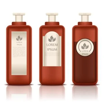 Set of Cosmetic bottles Stock Illustration