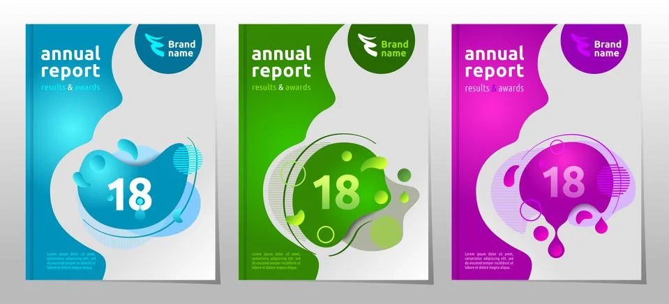 Set of cover design brochure, vector illustration Stock Illustration