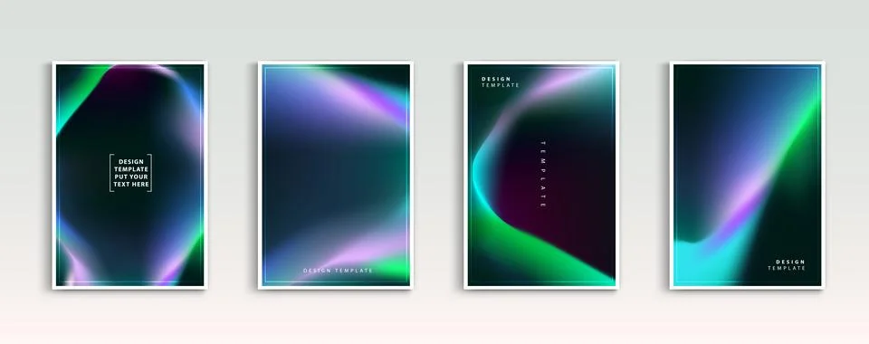 Set of covers design templates gradient abstract backgrounds of business. t.. Illustrazione stock