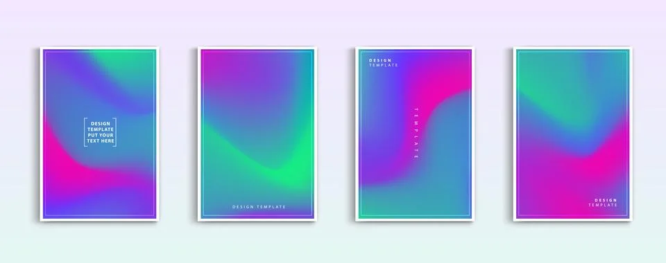 Set of covers design templates gradient abstract backgrounds of business. t.. Illustrazione stock