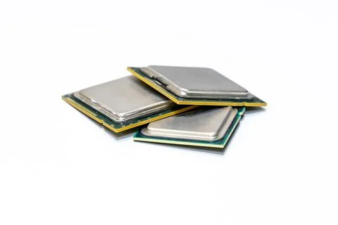 Set cpu (central processing unit) computational computer central element Stock-Fotos