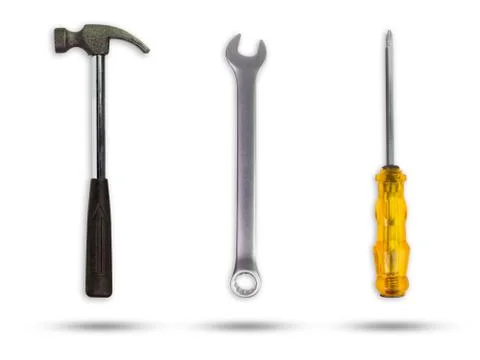 Set of Craftsman tool. Stock Photos