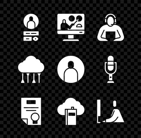 Set Create account screen, Online education, Student, Certificate template Stock Illustration