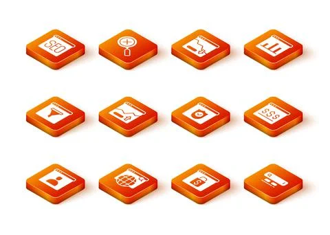 Set Create account screen, Search engine, Browser window, Financial growth Illustrazione stock