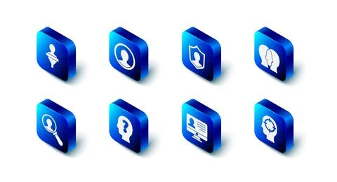Set Create account screen, User protection, Project team base, Head hunting Stockillustratie