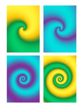 A set of creative fluid cover backgrounds. Futuristic liquid banner. Stock Illustration