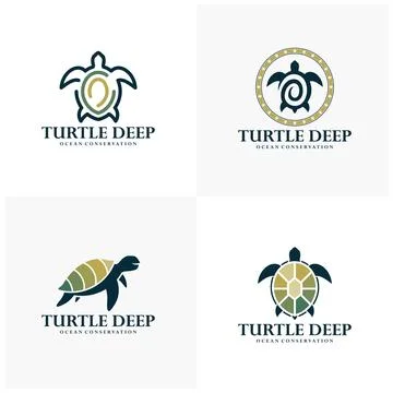 Set of Creative Turtle logo design vector template concepts. Suitable for p.. Stock-Illustration