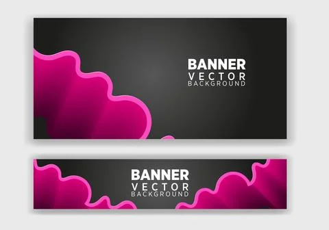 Set of creative web banners of standard size. Vertical, horizontal and square 스톡 일러스트