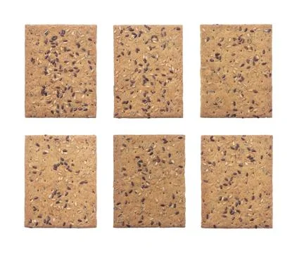 Set of crisp breads 스톡 사진