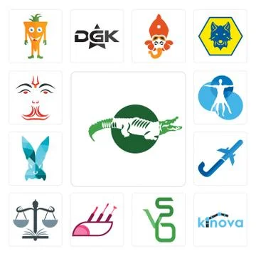 Set of crocs, kinova, bvs, makeup artist, naacp, pilot flying j, deceit, vitr Illustrazione stock gratuita