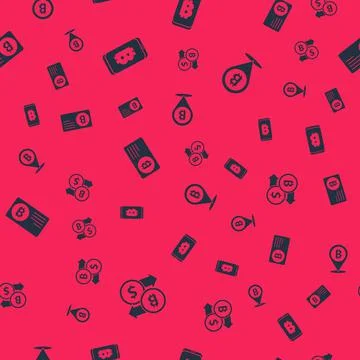 Set Cryptocurrency exchange, Mining bitcoin from mobile, Credit card with and イラスト素材