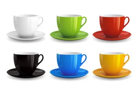 Set of cups Stock Illustration
