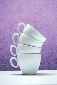Set of cups Stock Photos