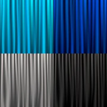Set curtain Stock Illustration