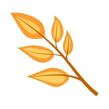 Set of cute autumn vector illustrations - mushrooms, fly agaric, leaves. Stock Illustration