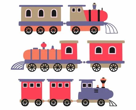 Set of cute car . vector illustration Stock Illustration