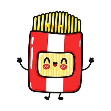 Set of cute spaghetti package characters Stock Illustration