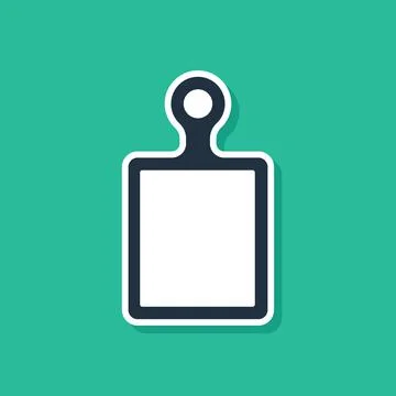 Set Cutting board icon isolated on black and white background. Chopping Board Stock Illustration