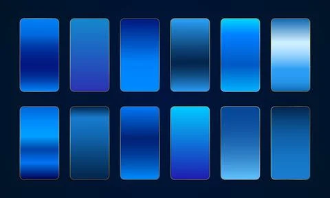 Set of dark blue gradient Stockillustratie