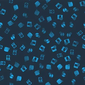 Set Database server service, Oven, CD or DVD disk and Hard drive on seamless  Stockillustratie