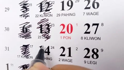 The set date on a calendar paper Stock Footage 146249910
