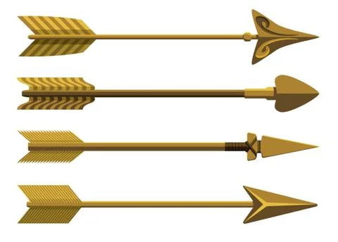 Set of decorative arrows. Vector illustration. Illustration