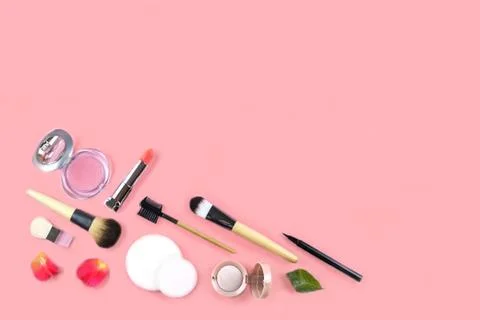 Set of decorative cosmetics for make up. Stock Photos