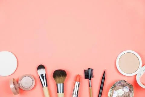 Set of decorative cosmetics for make up. Stock Photos