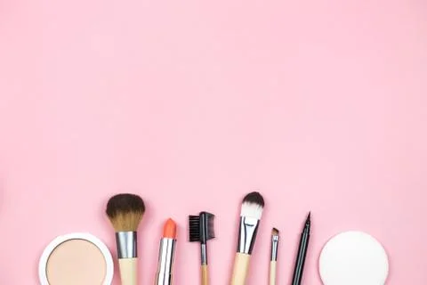 Set of decorative cosmetics for make up. Foto stock