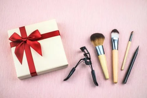 Set of decorative cosmetics for make up. Stock Photos