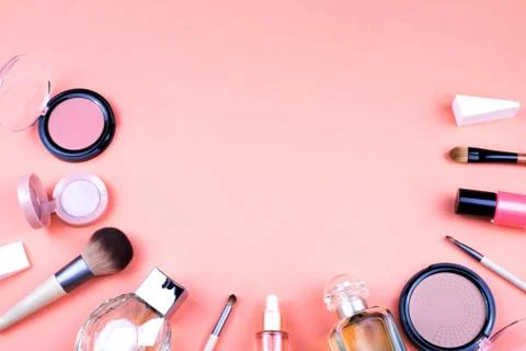 Set of decorative cosmetics for make up. Stock Photos