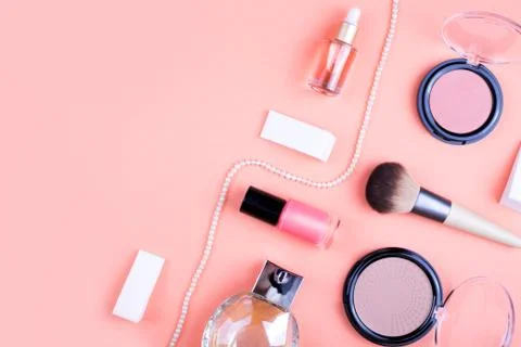 Set of decorative cosmetics for make up. Stock Photos