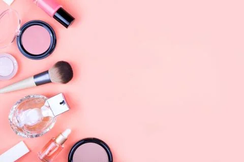 Set of decorative cosmetics for make up. Stock Photos