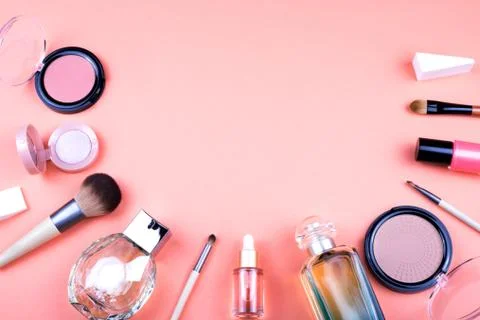 Set of decorative cosmetics for make up. Stock Photos