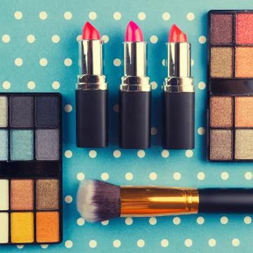 Set of decorative cosmetics Foto stock