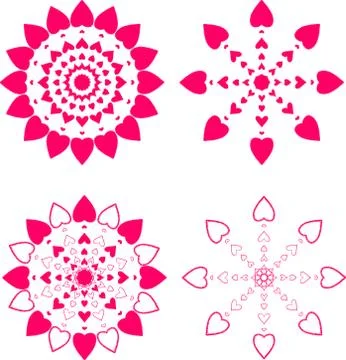 Set of decorative elements for design. Stockillustratie