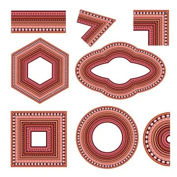 Set of decorative elements イラスト素材