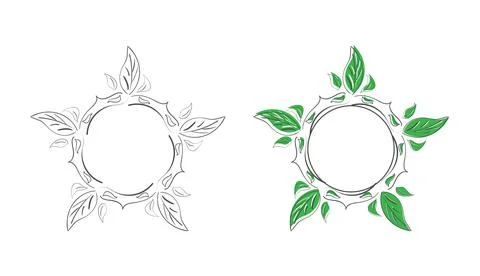 Set of decorative patterned doodle-style frames for photos, illustrations, te 스톡 일러스트