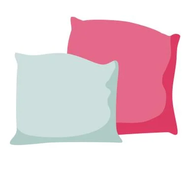 Set of decorative pillow vector illustration Stock Illustration