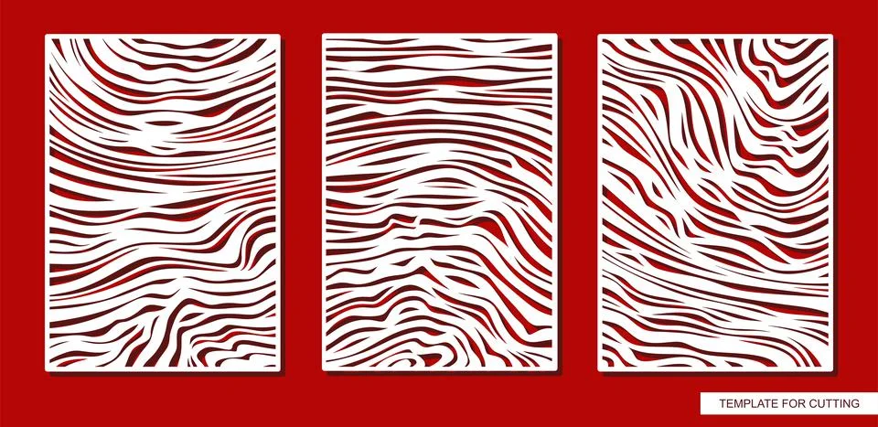 Set of decorative rectangular panels.  Ilustración de archivo