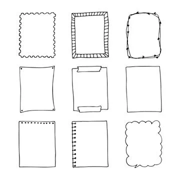 Set of decorative vintage frames イラスト素材